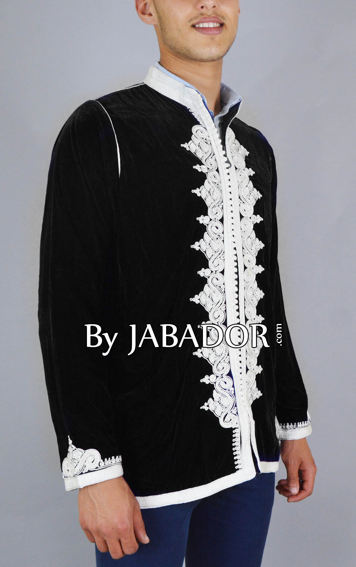 Gilet velour noir style Jabador.com