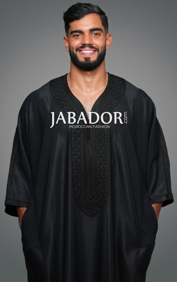 Moroccan Thobe Black