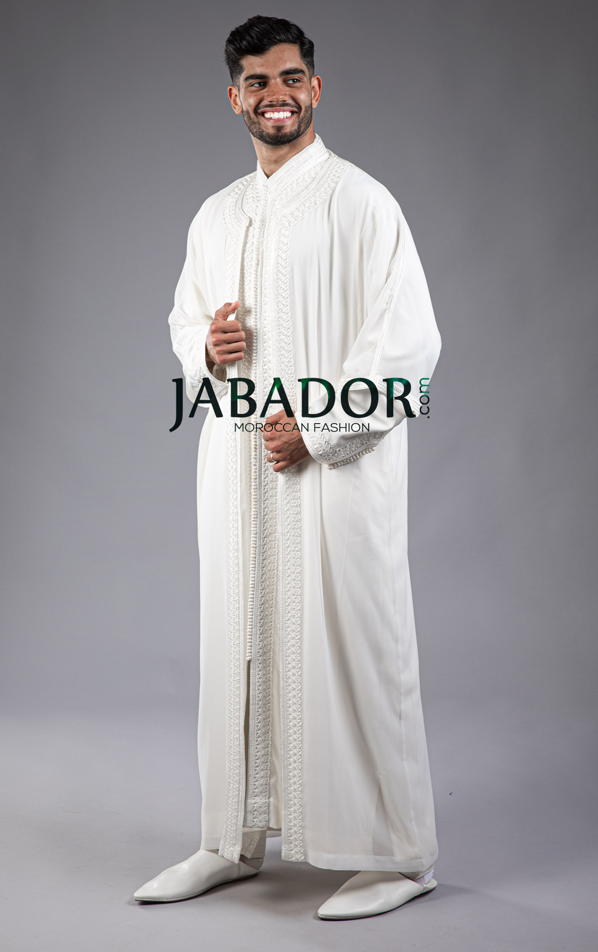 eerlijk Hollywood Blind vertrouwen Kaftan Heren Witte voor Marokkaans bruiloft door Jabador.com